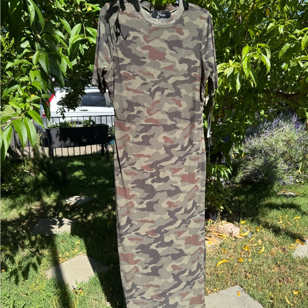 Nina Parker Camouflage Dress